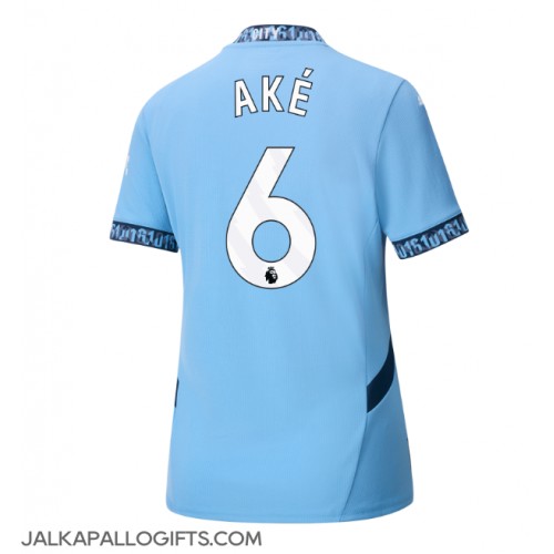 Manchester City Nathan Ake #6 Kotipaita Naiset 2024-25 Lyhythihainen